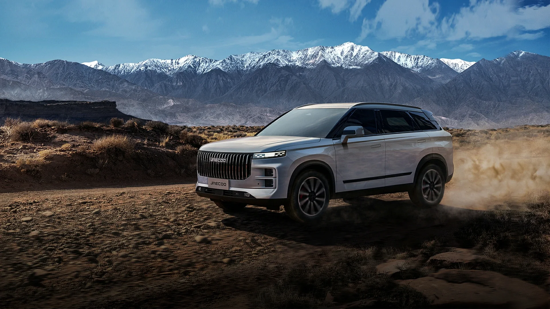 Jaecoo J7 exterior design showcasing bold sculpted silhouette